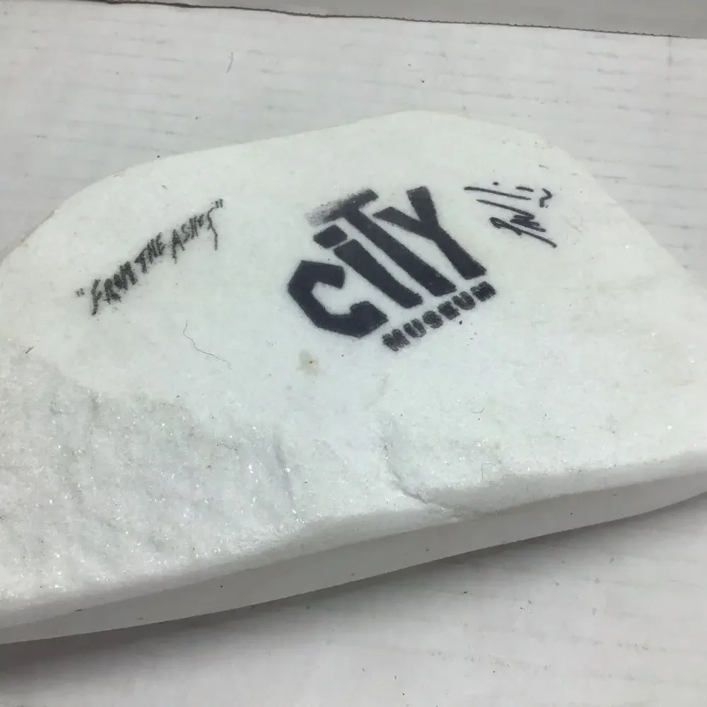 City Museum St Louis Signed White Marble Stone Carving From The Ashes 8